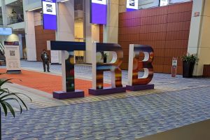 The TRB sign in the Convention Center in Washington, DC, in January 2023.