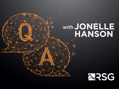 Q&A with RSG's Jonelle Hanson.